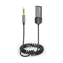 Cbtx Toockı Tq-bt01 Araç Bluetooth 5.0 Adaptör Aux Usb - 3,5mm Giriş Alıcısı - Gri