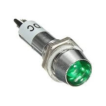 Ic-225 8mm Sinyal Lambası Metal 220v Yeşil