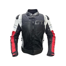 Forte Gt 2003001 Tıtan Hörgüçlü Ceket Mont Beyaz - Kırmızı - Siyah