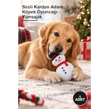 1 Adet Sesli Kardan Adam Köpek Oyuncağı - Yumuşak
