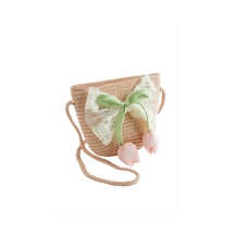 Epilons Zenviac456 Lale Fiyong Hasır Çanta Zenviac45678 Açık Pembe
