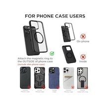 Promosyonca Magnetpro Araç Telefon Tutucu, Magsafe Uyumlu, 360 Dönebilir, Vakumlu Vantuz, N52 Çift Mıknatıs, İphone Ve Android İçin, Araç Ofis Spor Salonu