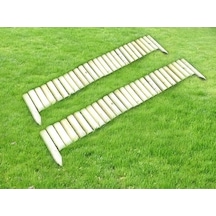 Ahşap Bordür 20 X 150 Cm 2'Li 3 Kazıklı