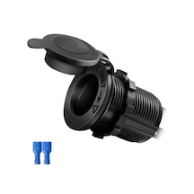 Oto Çakmak Fiş Çakmaklık Dişi Pano Tip 30Mm Şase Monteli Fişli 1 Adet