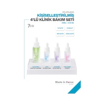 Yatıştırıcı Aydınlatıcı Sıkılaştırıcı Gençleştirici Kişiselleştirilmiş 4'lü Klinik Bakım Seti