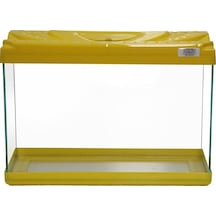 Kanki Pet KP3518 Renkli Kapak Akvaryum Sarı 35 CM