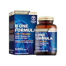 Nutraxin Bone Formula Calcium Magnesium + Collagen 90 Tablet: Tip I Kolajen, Kalsiyum, D Vitamini, Magnezyum, Çinko & Bakır İçeren Takviye