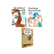 Vladimir Tumanov - Kraliçeyi Kurtarmak - Haritada Kaybolmak + Balonla Beş Hafta 3 Kitap Set