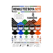 Toz Mum Boyası Seti 10 Cc 5'li Soya & Parafin Wax Için Siyah, Mavi, Yeşil, Kahverengi, Turuncu Bkfab5smykht10g Karışık