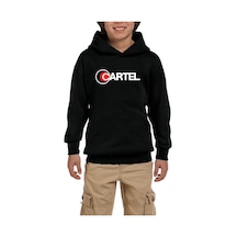 Zepplin Giyim Cartel Siyah Çocuk Kapşonlu Sweatshirt