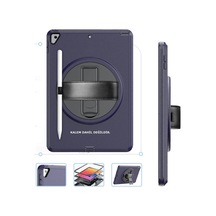 Bezos İpad 10.2 7.nesil Kılıf Hand Strap Tablet Kılıfı - Lacivert Ob