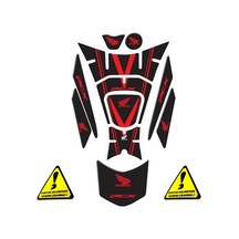 Pcx 2018-20 Tank Pad Kırmızı Siyah 11 Parça