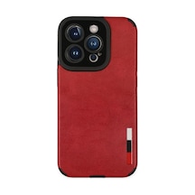 Newface - 6 - iPhone Uyumlu 14 Pro Max Kılıf Loop Deri Silikon - Csmo-tex - - Kırmızı