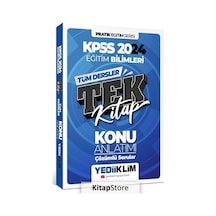 2024 KPSS Pratik Eğitim Serisi Tüm Dersler Eğitim Bilimleri Tek Kitap Konu Anlatımı (Soru İlaveli)- Yediiklim Yayınları