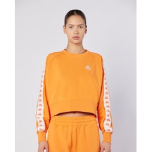 Kappa 222 Banda Marbella Tur Kadın Koyu Turuncu Regular Sweatshirt