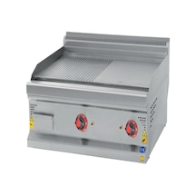 Karacasan Endüstriyel 900 Seri Set Üstü 120 Cm Elektrikli Yarı Kanallı Izgara