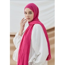 Deserto Fashion Bambu Şal Düz Renk-3566 Fuşya
