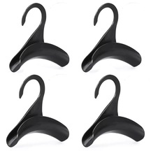 Microcase Sert Abs Plastik Portatif Mini Dolap İçi Çanta Askısı 4 Adet - Al5016 Siyah