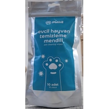 Patisil Evcil Hayvan Temizleme Mendili Tekli 10 Lu Paket Pts001