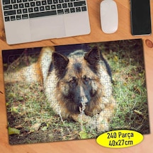 Sevimli Alman Köpeği 240 Parça Puzzle Yapboz Tablo-104642738