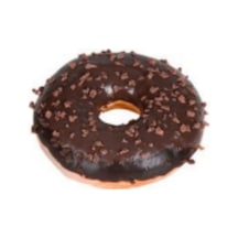 Yapay Donut Çikolata Üstü Fındıklı Siyah 10x4 Cm Çok Renkli