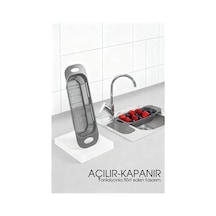 Ayarlanabilir Sürgülü Lavabo Süzgeci Mutfak İçin Pratik Ve Şık Tasarım Gri 722439 Sarı