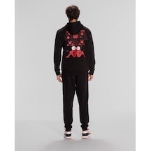 Kappa Authentic Space Jump Hoodie Erkek Siyah Regular Hoodie