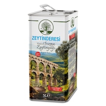 Zeytinderesi Natürel Sızma Soğuk Sıkım Zeytinyağı 5 L