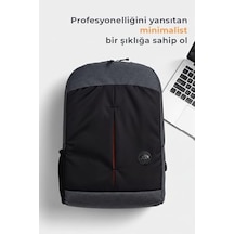 -s Eva Korumalı 15.6 İnç Laptop Sırt Çantası, Okul Çantası Orta Boy,, Su İtici Kumaş 4296