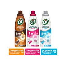 Cif Portakal Çiçeği + Beyaz Sabun + Pembe Çiçekler Zemin Uzmanı 3 x 895 ML