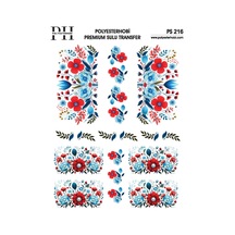 Polyesterhobi Premium Sulu Transfer 25x35 Cm Çiçek Desenli Ps 216