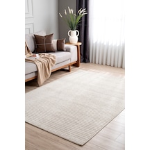 Retro Plain Krem Düz Dokuma Halı A3190a Krem