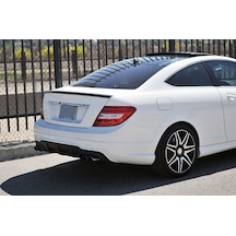 Mercedes W204 Spoiler. Abs Plastik Parlak Siyah Boyalı