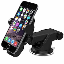 Teknoway Tw775 Vantuzlu Uzayabilen Araç İçi Telefon Tutucu Siyah