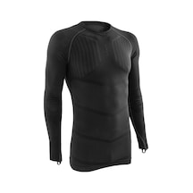 Decathlon Kıpsta Yetişkin Uzun Kollu Termal İçlik - Siyah - Keepdry 500 Siyah / Karbon Gri