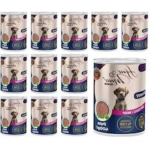 Yavru Köpekler İçin Biftekli Pate, 400 Gramlık 12 Adet Set