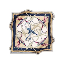Aker 90x90 Ipek Tivil - 90 X 90 / Mavi