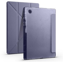 Samsung Uyumlu Galaxy Tab A8 10.5 Sm-x200 2021 Kılıf Lopard Tri Folding Kalem Bölmeli Standlı Kılıf