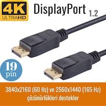 Irenis Displayport Kablo - 19 Pin - 165 Hz Destekli - 1 Metre