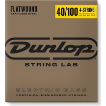Jim Dunlop Dbfs40100 Stainless Steel Flatwound Bas Gitar Teli 40-100