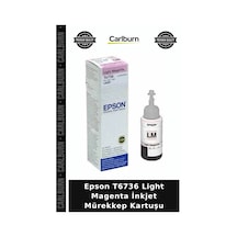 Delux Serisi Epson T6736 Light Magenta İnkjet Mürekkep Kartuşu Cihaz Yazıcı Ofis