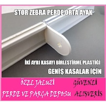 Stor Ve Zebra Perde Orta Ayak-Stor Perde Kasa Birleştirme Ayak