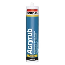 Acryrub Silikonize Mastik Beyaz 500 Gr