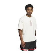 Crewht Adidas Basketbol T-shirt Wt Gfx Tee Kg9173 beyaz