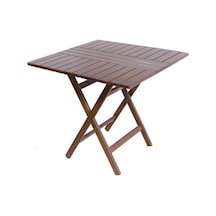 Bahçecimobilya Atina Katlanır Masa - Atina Masa 80X80 Ceviz