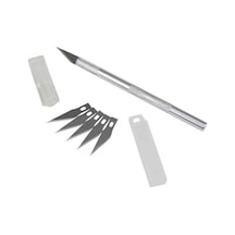 Bianyo. Kretuar Bıçağı. Metal Saplı. 5 Yedek Uçlu. Kretuar Seti.