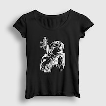 Presmono Kadın Mic The Notorious Bıg T-shirt Siyah