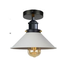 Riolight Metal Beyaz Plofonyer Sarkıt Şapka Çapı:22Cm (538286397)