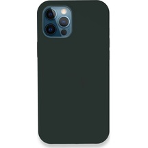 Ilkeshop Newface Apple iPhone Uyumlu 12 Pro Kılıf Lansman Legant Silikon - Koyu Yeşil