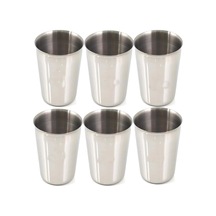 3 Adet Set Standart Boy 220cc Paslanmaz Çelik Bardak Metal Su Çay Bardağı Kırılmaz Garantili Bardak Genel